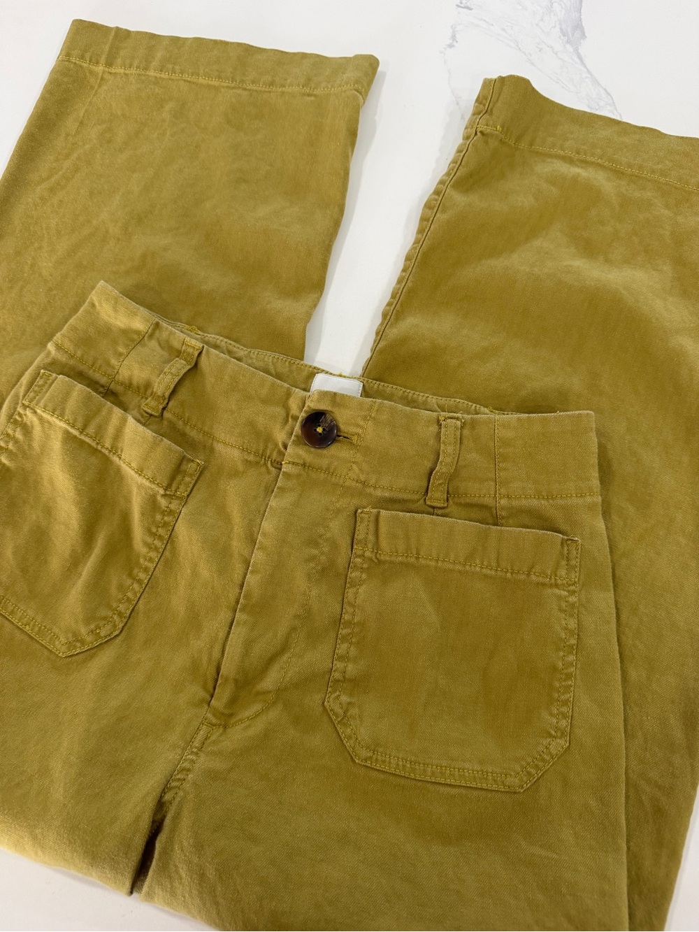 Anthropologie Maeve The Colette Linen Blend High-Rise Wide-Leg Pants Size 27